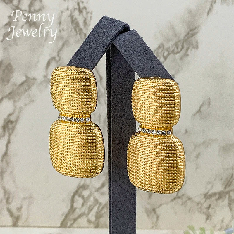 Ensemble de bijoux ronds italiens épais plaqués or de dubaï, collier ras du cou, boucles d'oreilles pendantes, Bracelet, bague, cadeau de fête de mariage de mariée africaine