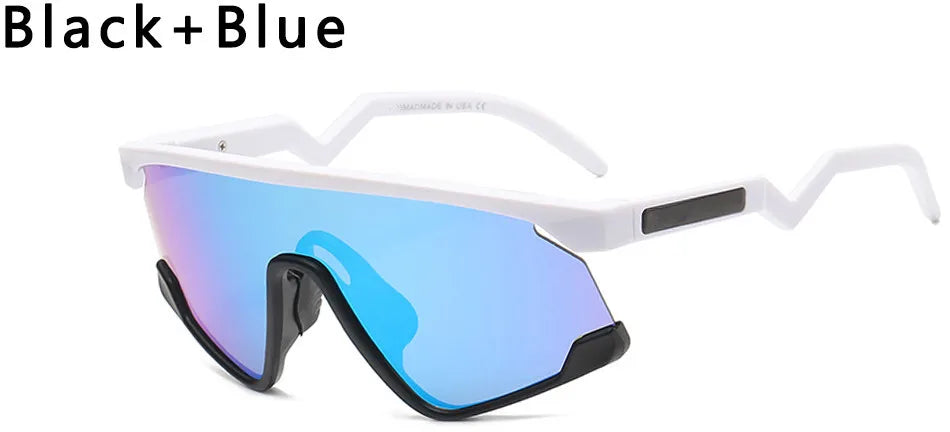 Lunettes de soleil surdimensionnées pour hommes, Design de marque, demi-monture, mode UV400, carrées, accessoires de conduite