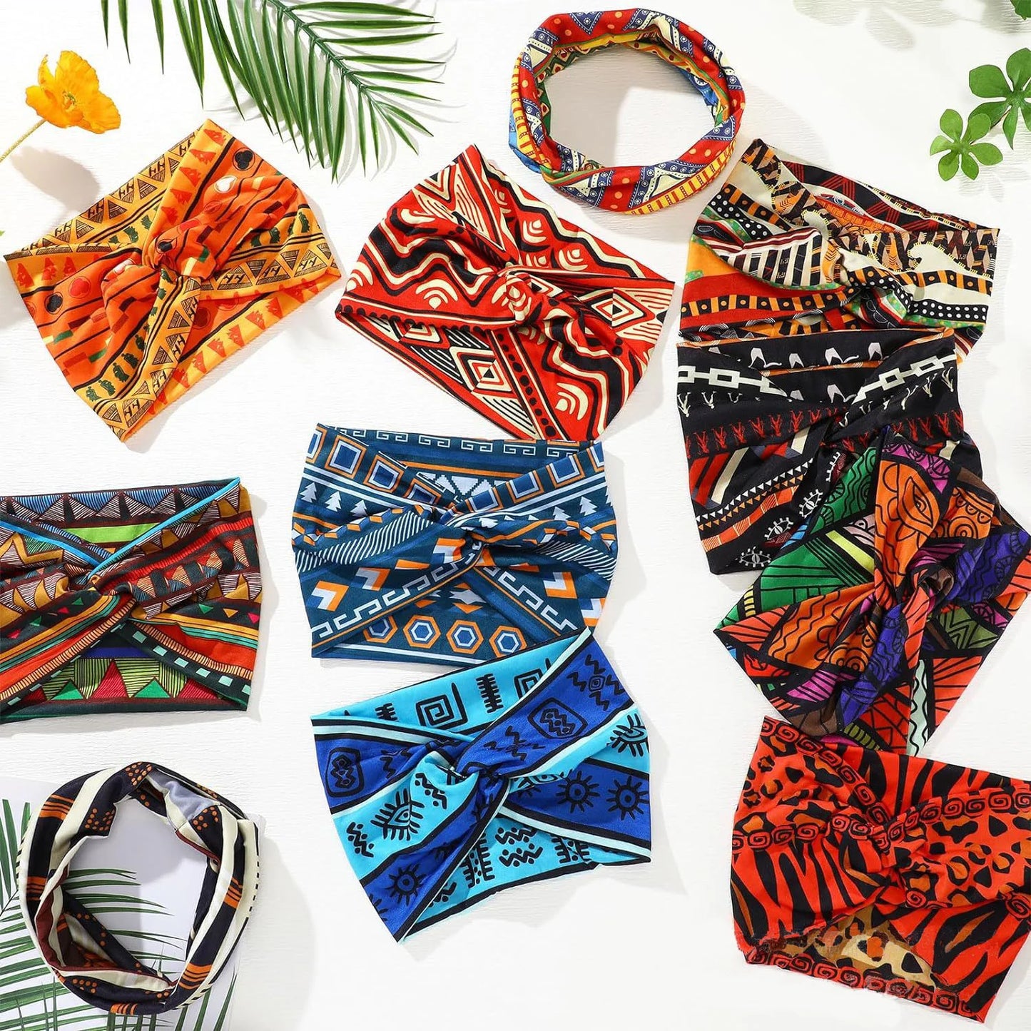 Élargissement bandeau de sport de yoga bohème haute résistance bandeau de style africain