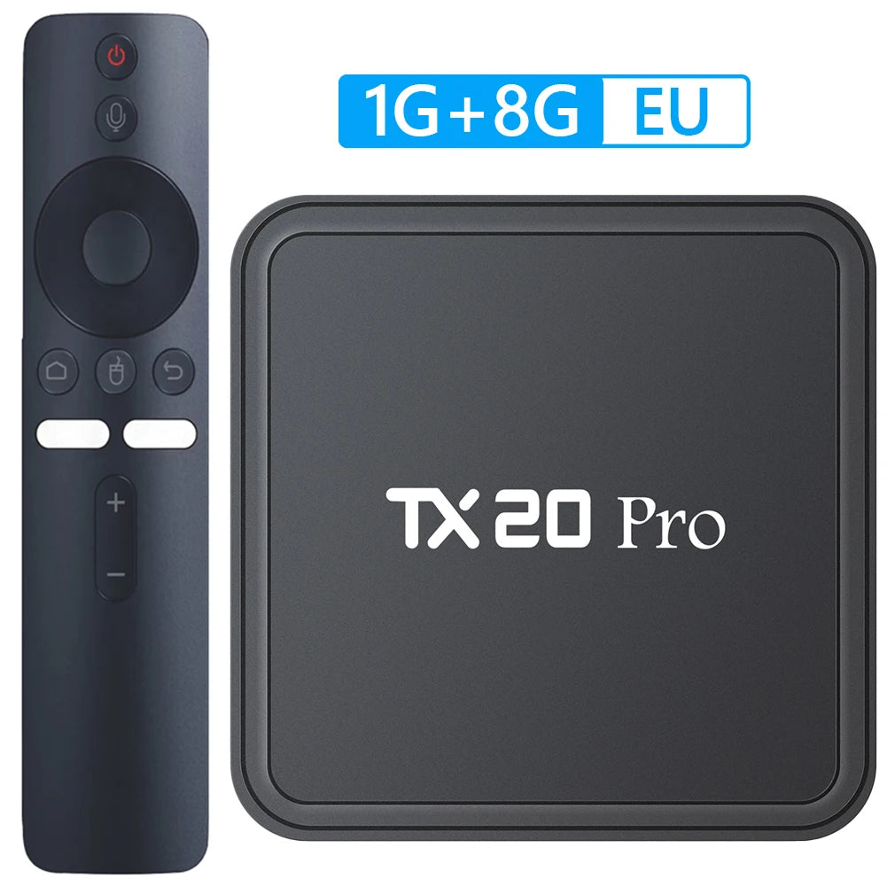 Android 15.0 lecteur multimédia Allwinner H313 Quad Core 4K HD boîtier de télévision intelligent double WIFI BT5.2 boîtier de télévision Android 1GB 8GB décodeur