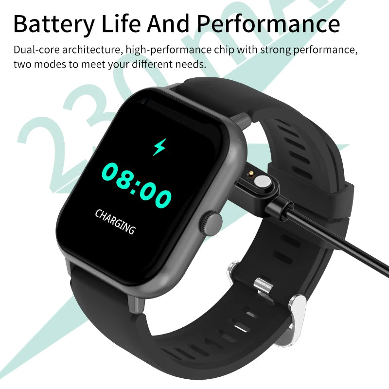LIGE-Montre intelligente de sport étanche pour hommes et femmes, appel Bluetooth, assistant vocal, Huawei, Xiaomi, Android, iOS, 100 +