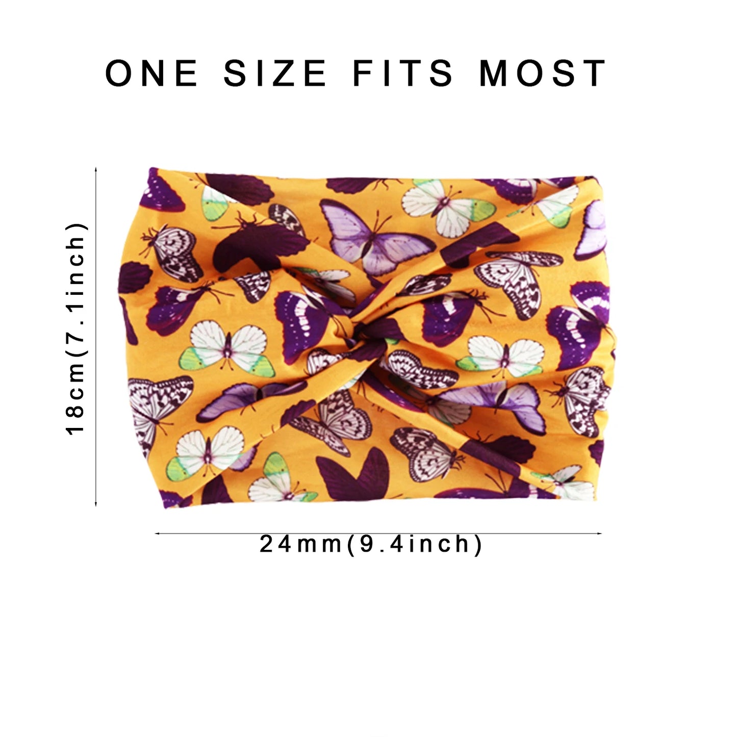 Bandeau élastique large imprimé Pilates Yoga course cyclisme bandeau Turban maquillage cerceau de cheveux maquillage bandeau pour femmes fille