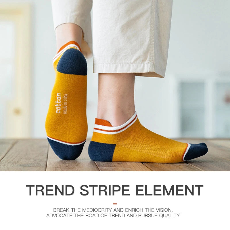3 paires/lot hommes cheville coton chaussettes courtes mode respirant Couples confortable drôle couleur correspondant décontracté rue grande taille