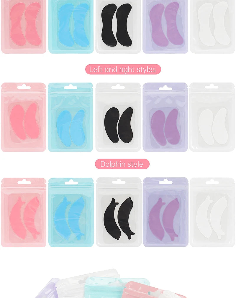 Coussinets pour les yeux en Silicone réutilisables, Patch de Gel sous les yeux, greffage de cils, outils de maquillage de beauté, fournitures d'extension de cils