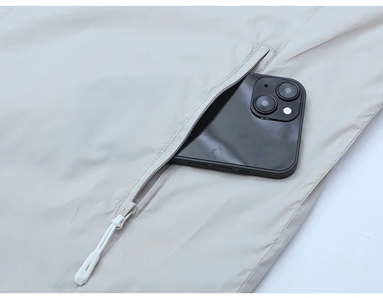Vêtements de Protection solaire pour hommes, nouvelle veste coupe-vent décontractée, solide, fermeture éclair, respirant, résistant aux UV, manteaux de peau à séchage rapide, 2025