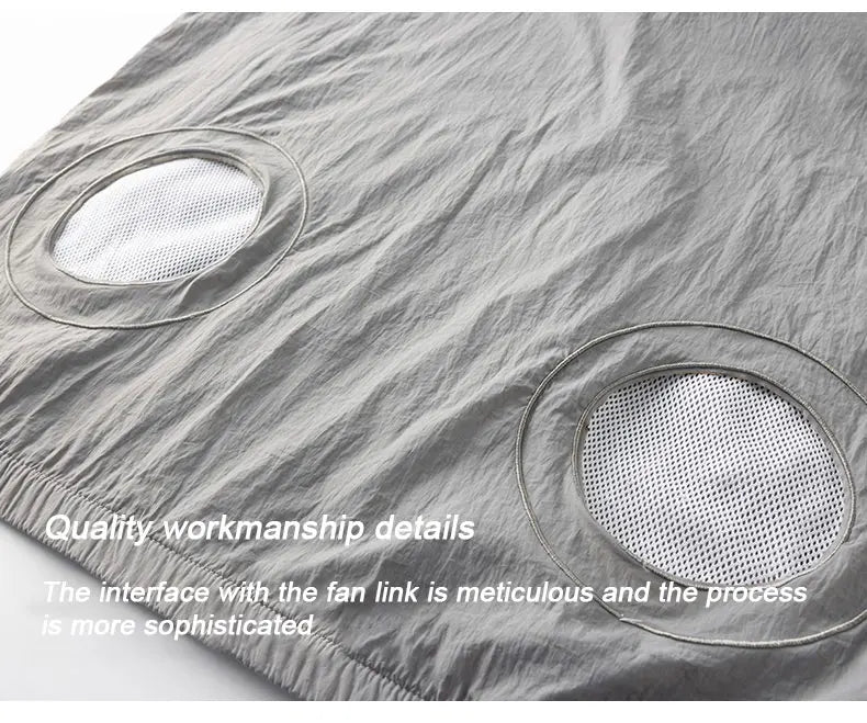 Veste de climatiseur Portable, manteau de refroidissement avec ventilateur USB, travail en plein air, Construction, pêche, chasse, veste de protection solaire légère