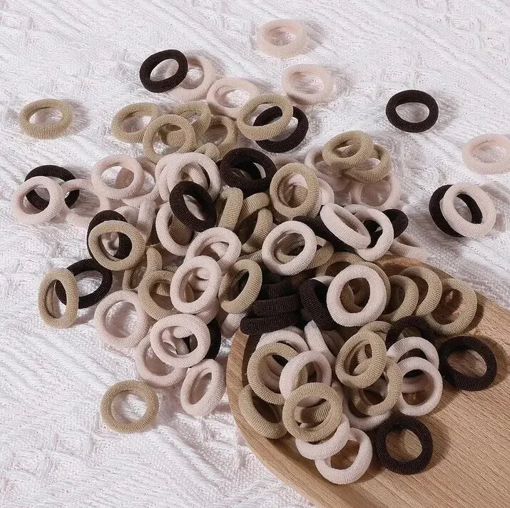 100/300/500 pièces filles bandes de cheveux élastiques enfants queue de cheval tenir cheveux cravate élastique Scrunchie enfants cheveux accessoires pour femmes