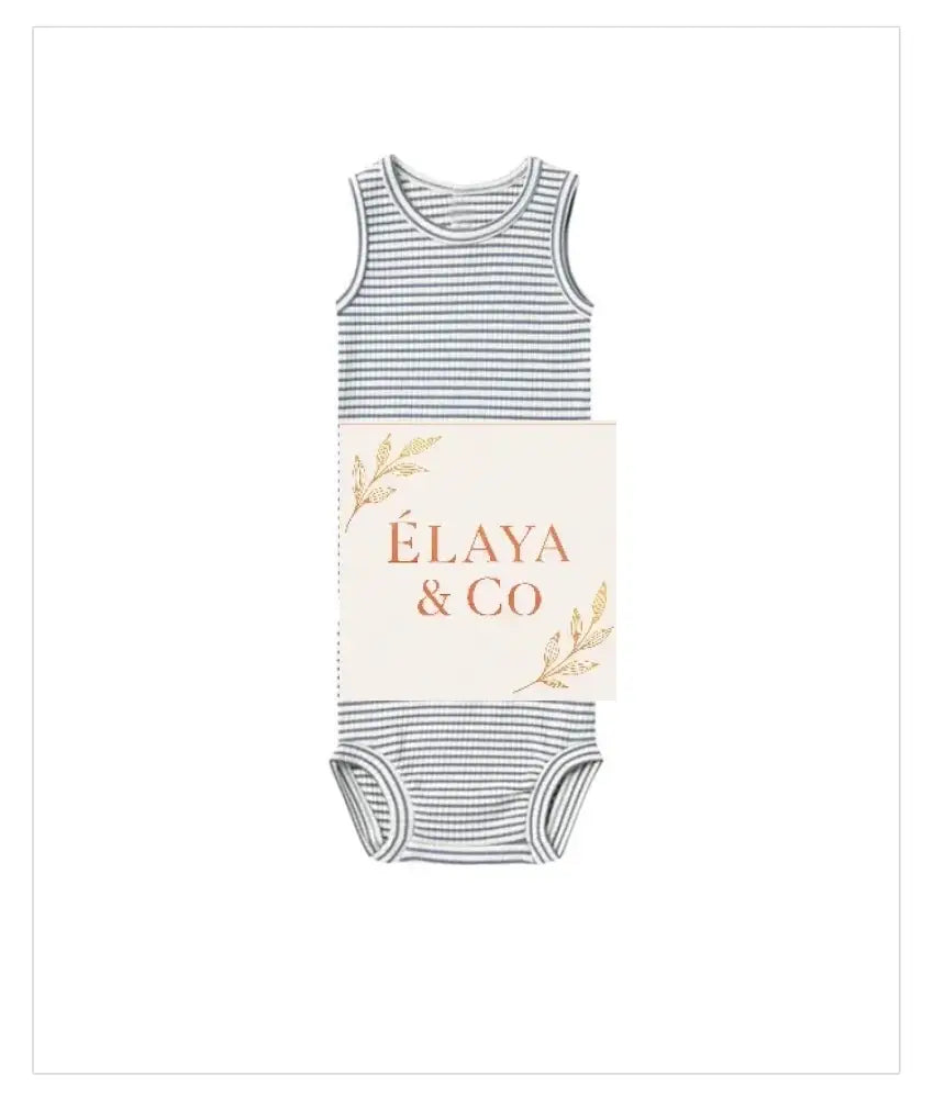 0-24M Newborn Kid Baby Boys Girls Clothes Set Summer Sleeveless Top Tank Shorts set Cute Striped Cotton 2pcs Outfits set