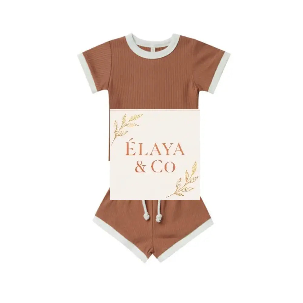 0-24M Newborn Kid Baby Boys Girls Clothes Set Summer Sleeveless Top Tank Shorts set Cute Striped Cotton 2pcs Outfits set