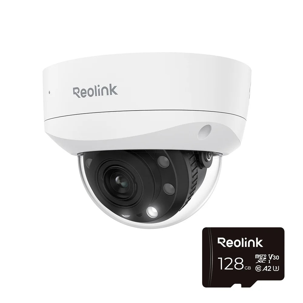 Reolink 8MP UHD IK10 Caméra de sécurité PoE anti-vandalisme Caméra IP extérieure 4K 125 °   Caméras de surveillance étanches grand angle IP67
