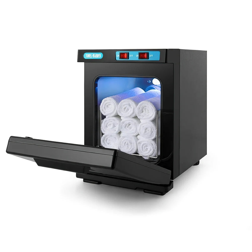 Chauffe-serviettes UV avec chambre en aluminium, chauffage rapide pour le visage, le spa, les cheveux, le salon de beauté, 5l, 150W