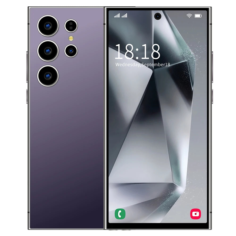 2025 NOUVEAU S26 Ultra téléphones portables Smartphone d'origine 5G double SIM Android 14 téléphone portable Snapdragon 8 gen 3 téléphones mobiles intelligents
