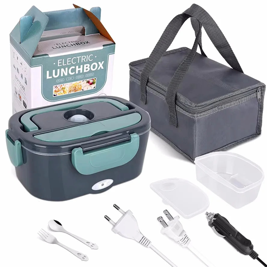 Boîte à lunch électrique chauffante pour adultes, chauffe-plats pour le travail, la voiture, le camion, l'extérieur, plusieurs boîtes à lunch chauffantes portables, le camping
