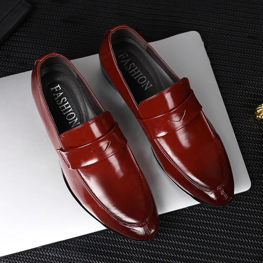 Chaussures habillées en cuir faites à la main pour hommes, mocassins à la mode pour fête et mariage, chaussures décontractées pour hommes, chaussures de conduite