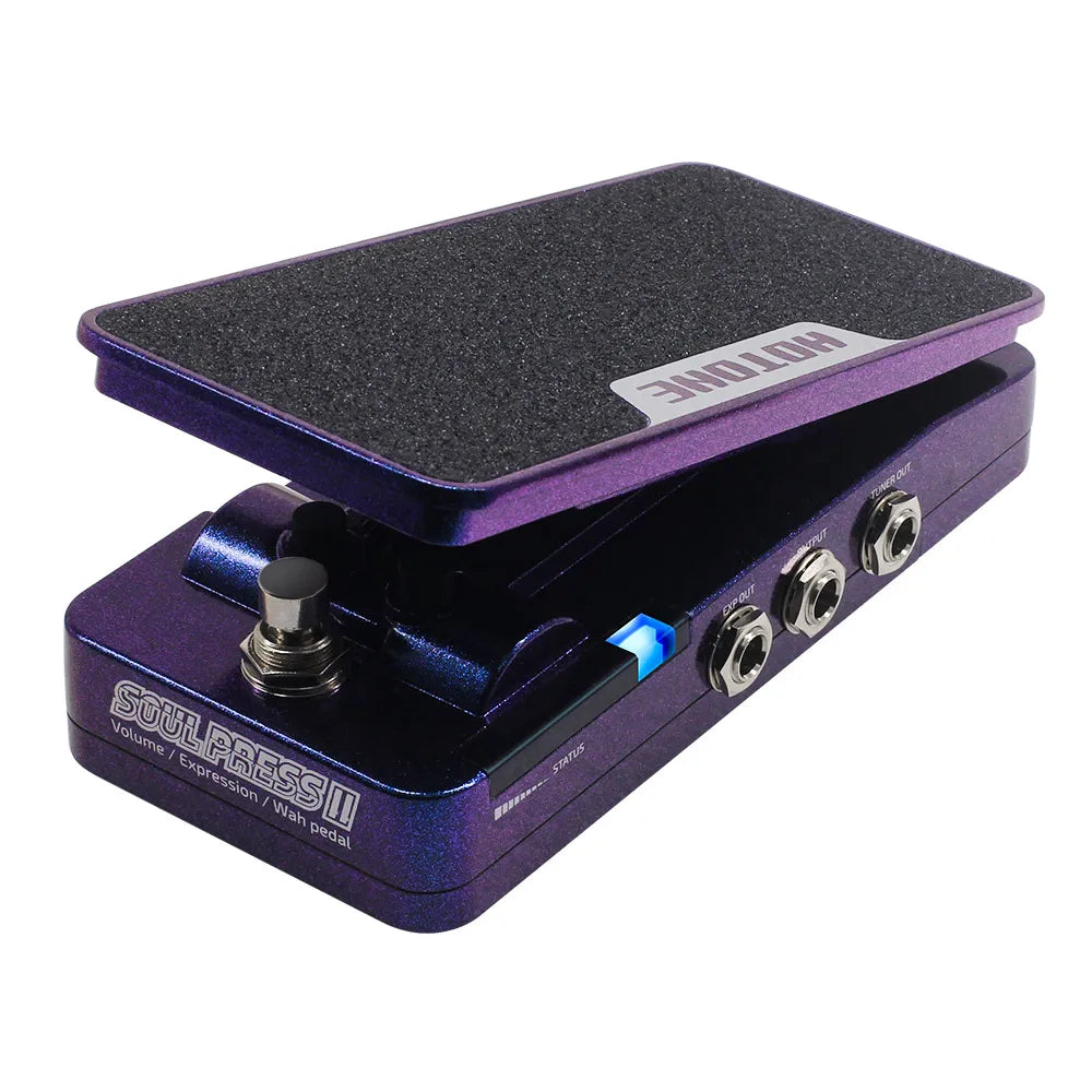 HOTONE Soul Press II Brasil 4 en 1 pédale d'effet d'expression passive de Volume actif Wah commutable avec indicateurs de position visibles