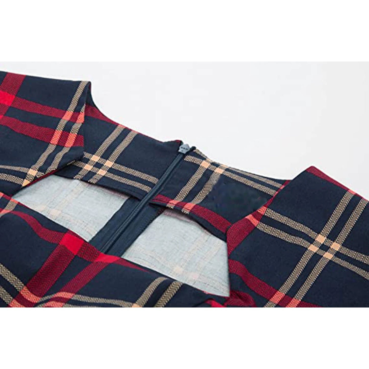 Une pièce rétro bureau moulante femmes robe fourreau porter au travail affaires robes Plaid imprimé angleterre Style 60s robes de pansement