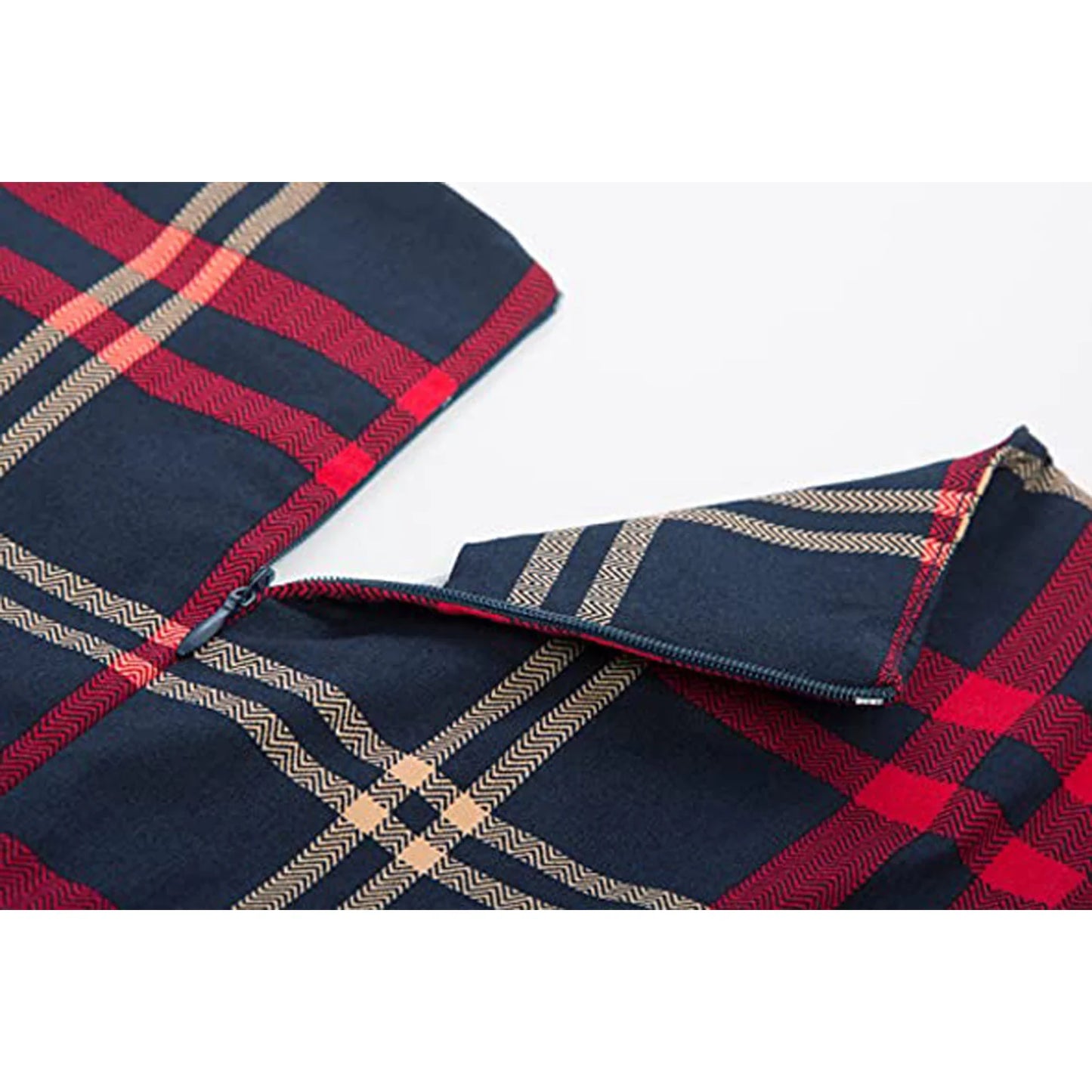 Une pièce rétro bureau moulante femmes robe fourreau porter au travail affaires robes Plaid imprimé angleterre Style 60s robes de pansement
