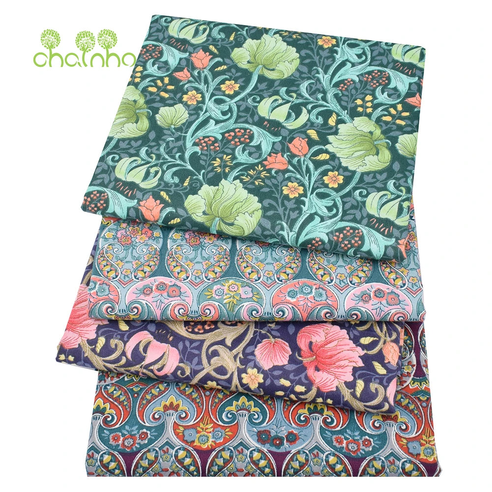 Tissu en coton sergé imprimé de dessin animé jungle, bricolage couture matelassage maison Textiles matériel pour bébé et enfants literie, chemise, robe