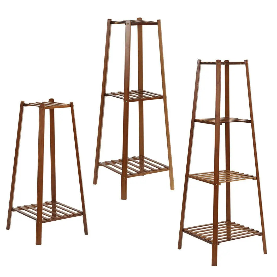 Présentoir en bambou pour pot de fleurs, étagère T1 pour plantes, intérieur et extérieur, 77 cm, 97 cm, 117cm de haut