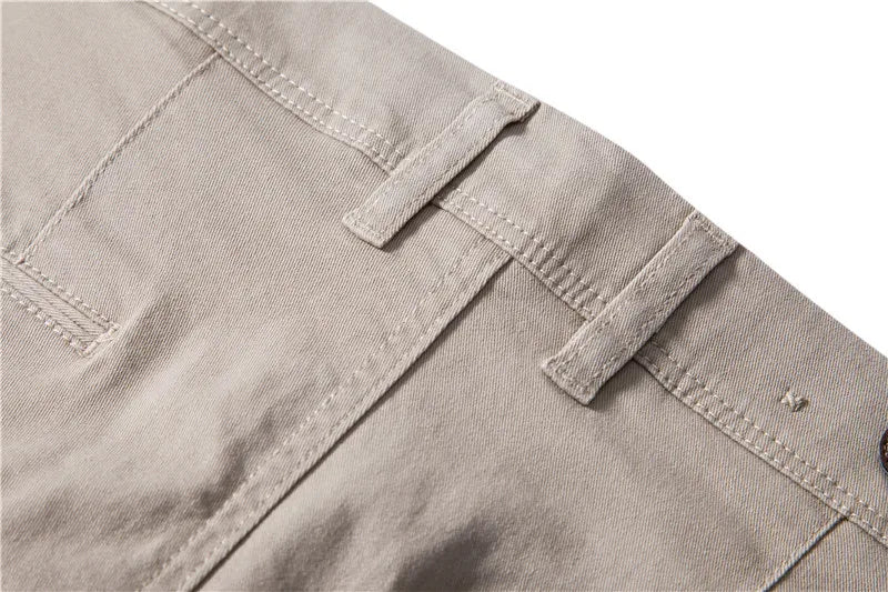 AIOPESON coton décontracté Hommes Pantalons Couleur unie Coupe ajustée Pantalons pour hommes Nouveau Printemps Automne  Haute qualité Pantalons d'affaires classiques pour hommes