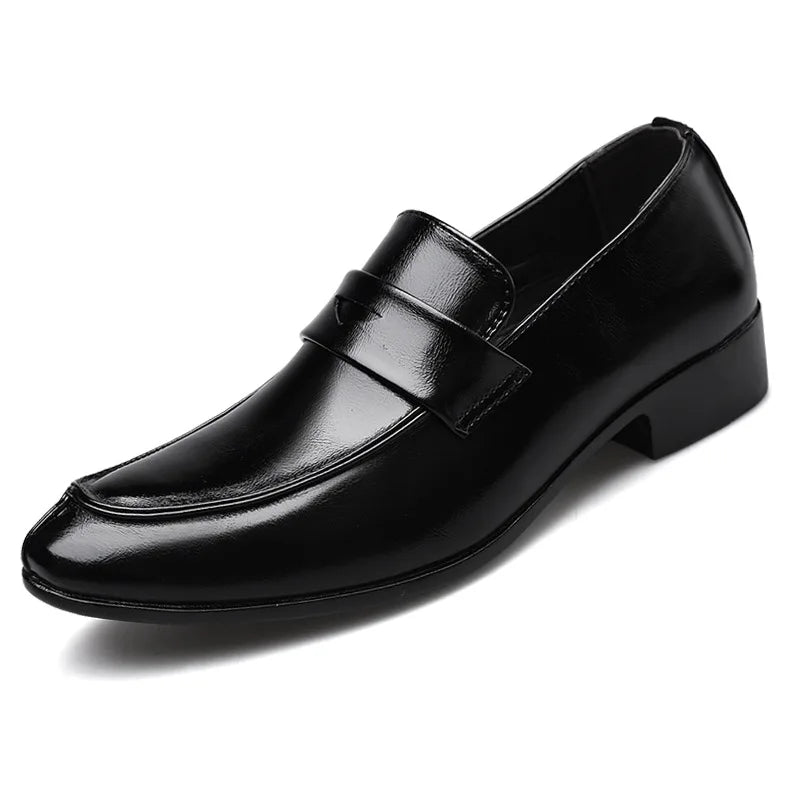 Chaussures habillées en cuir faites à la main pour hommes, mocassins à la mode pour fête et mariage, chaussures décontractées pour hommes, chaussures de conduite