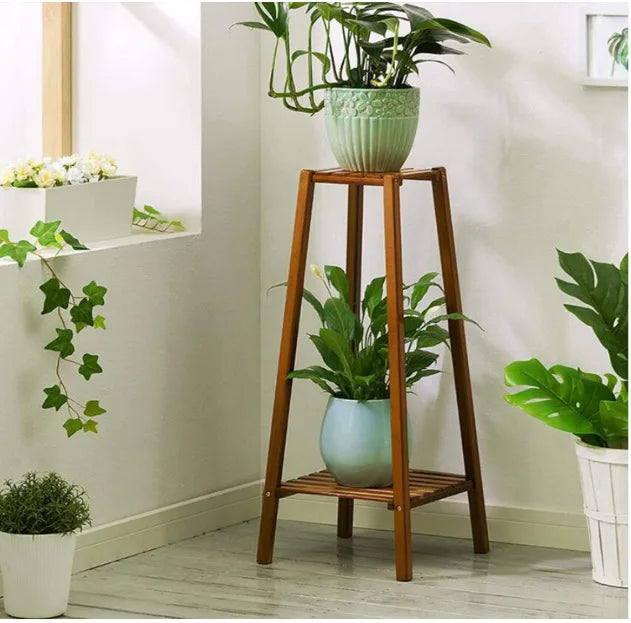 Présentoir en bambou pour pot de fleurs, étagère T1 pour plantes, intérieur et extérieur, 77 cm, 97 cm, 117cm de haut