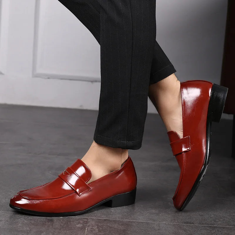 Chaussures habillées en cuir faites à la main pour hommes, mocassins à la mode pour fête et mariage, chaussures décontractées pour hommes, chaussures de conduite