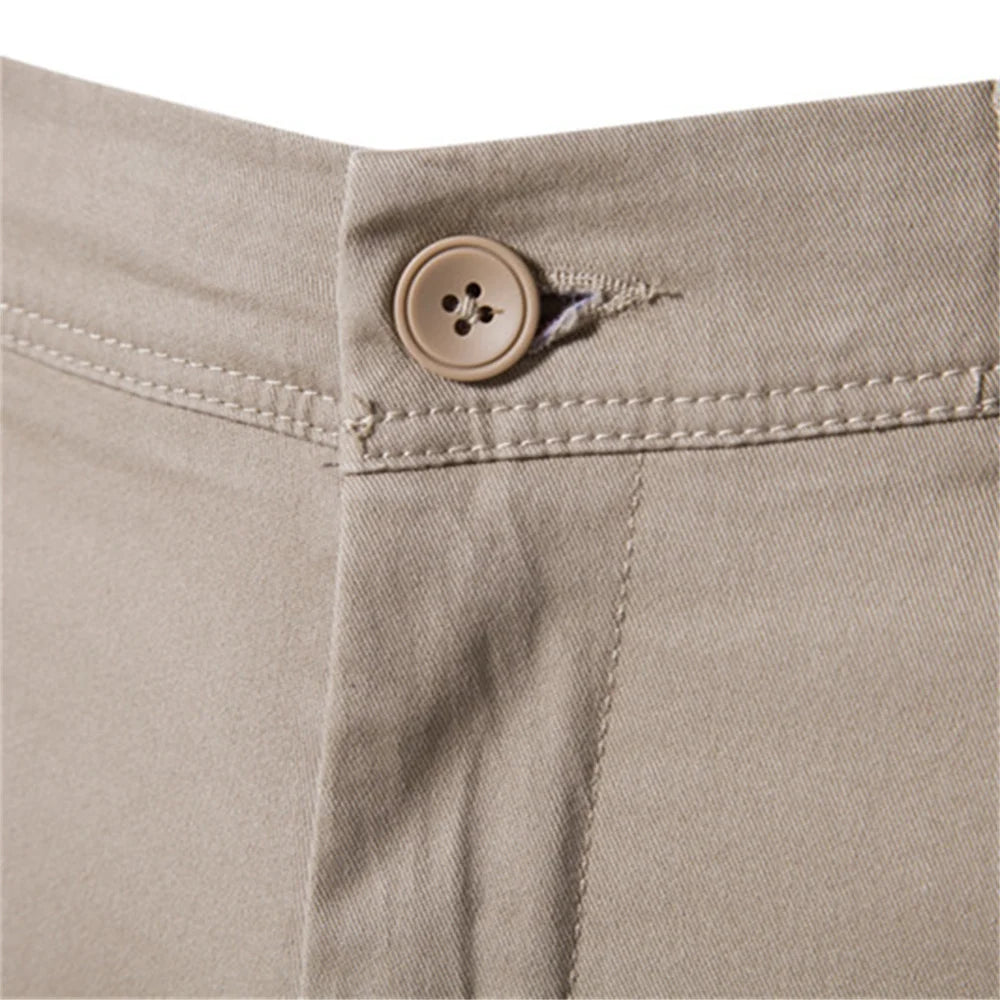AIOPESON coton décontracté Hommes Pantalons Couleur unie Coupe ajustée Pantalons pour hommes Nouveau Printemps Automne  Haute qualité Pantalons d'affaires classiques pour hommes