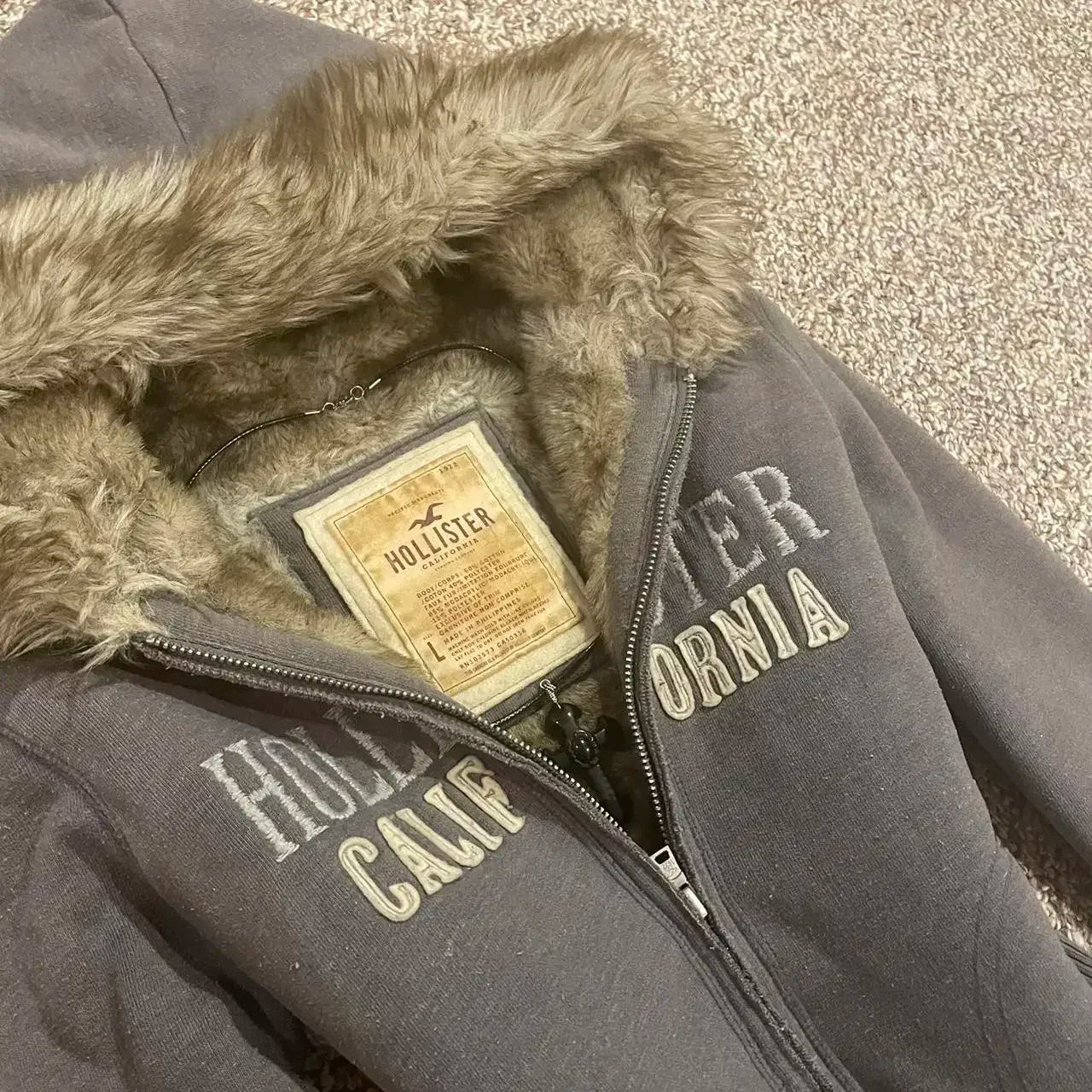 Veste à capuche Vintage décontractée avec fermeture éclair, en coton, chaude, à la mode pour femmes, vêtements Y2k, lettre brodée, sweat-shirt surdimensionné