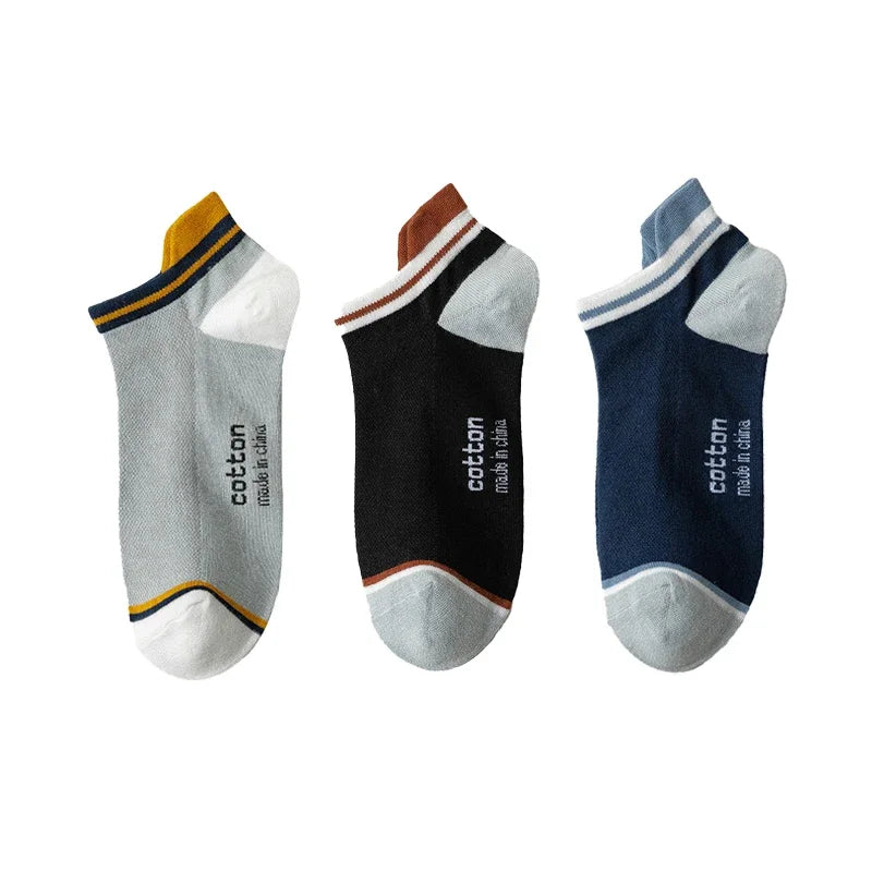 3 paires/lot hommes cheville coton chaussettes courtes mode respirant Couples confortable drôle couleur correspondant décontracté rue grande taille