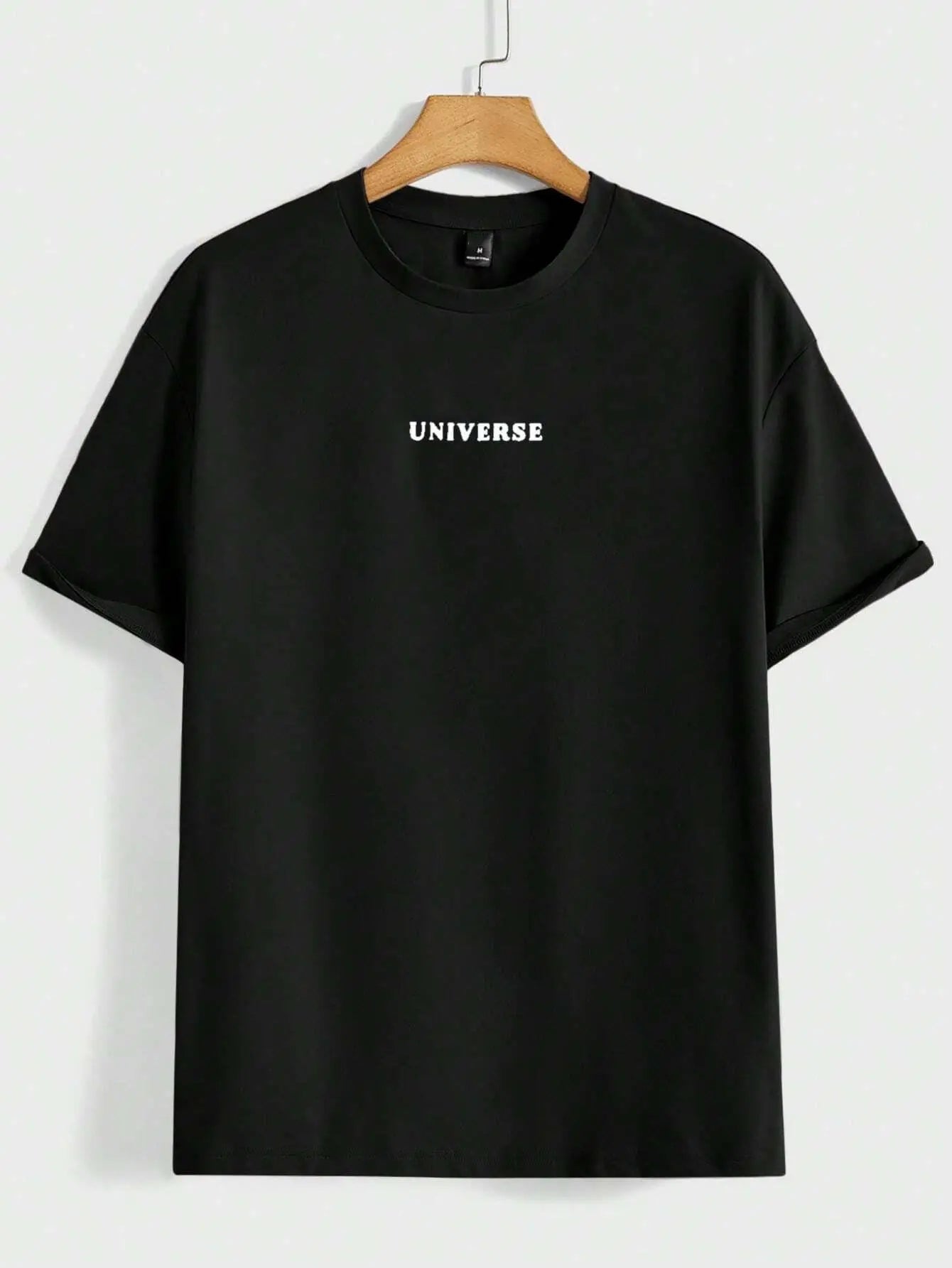 Croyez dans vous-même univers drôle graphique hommes t-shirts coton décontracté à manches courtes mode respirant ample surdimensionné T-Shirt
