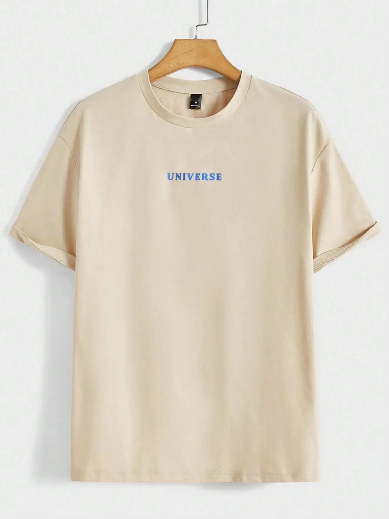 Croyez dans vous-même univers drôle graphique hommes t-shirts coton décontracté à manches courtes mode respirant ample surdimensionné T-Shirt