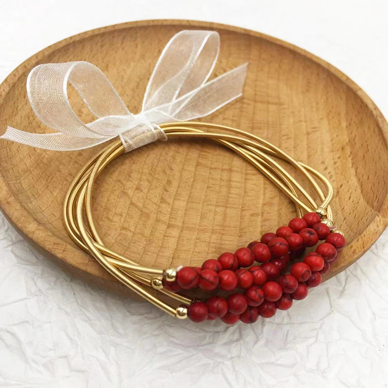 Bracelets colorés pour femmes, style doux et charmant, bijoux de créateurs élégants, bon pour les fêtes