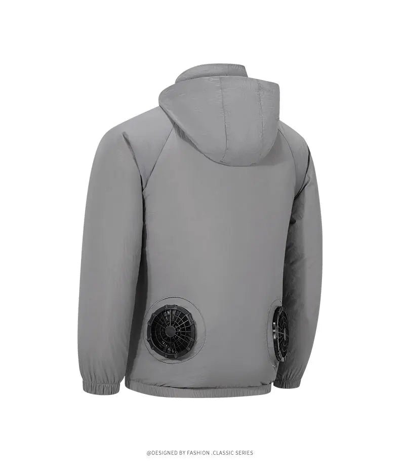Veste de climatiseur Portable, manteau de refroidissement avec ventilateur USB, travail en plein air, Construction, pêche, chasse, veste de protection solaire légère