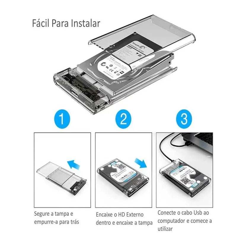 ALFA Case Hd Externo 2.5 Notebook Usb 3.0 Ps4 Xbox One Pc 6gbps