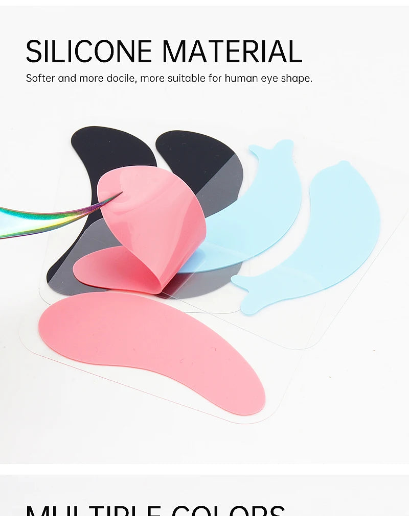Coussinets pour les yeux en Silicone réutilisables, Patch de Gel sous les yeux, greffage de cils, outils de maquillage de beauté, fournitures d'extension de cils