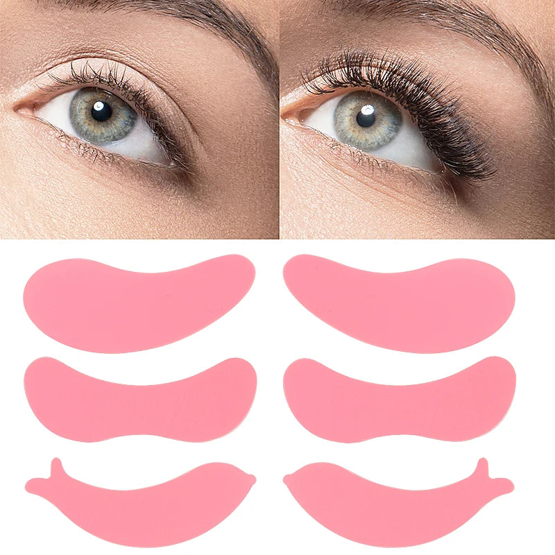 Coussinets pour les yeux en Silicone réutilisables, Patch de Gel sous les yeux, greffage de cils, outils de maquillage de beauté, fournitures d'extension de cils