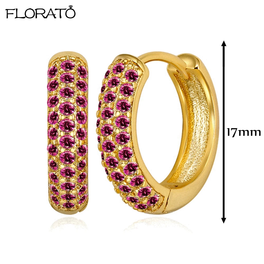 Boucles d'oreilles créoles minimales rouges pour femmes, cristal, petit Huggie, boucle d'oreille cartilage mince, piercing 147 us, bijoux, cadeau, contre-indiqué, 2 pièces