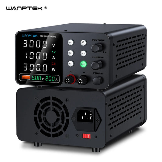 Wanptek-Alimentation CC de laboratoire réglable, banc de mémoire de réglage d'impression, source d'alimentation, anodisation en métal, 30V, 10A, 160V, 120V, 60V, 5A, 3A