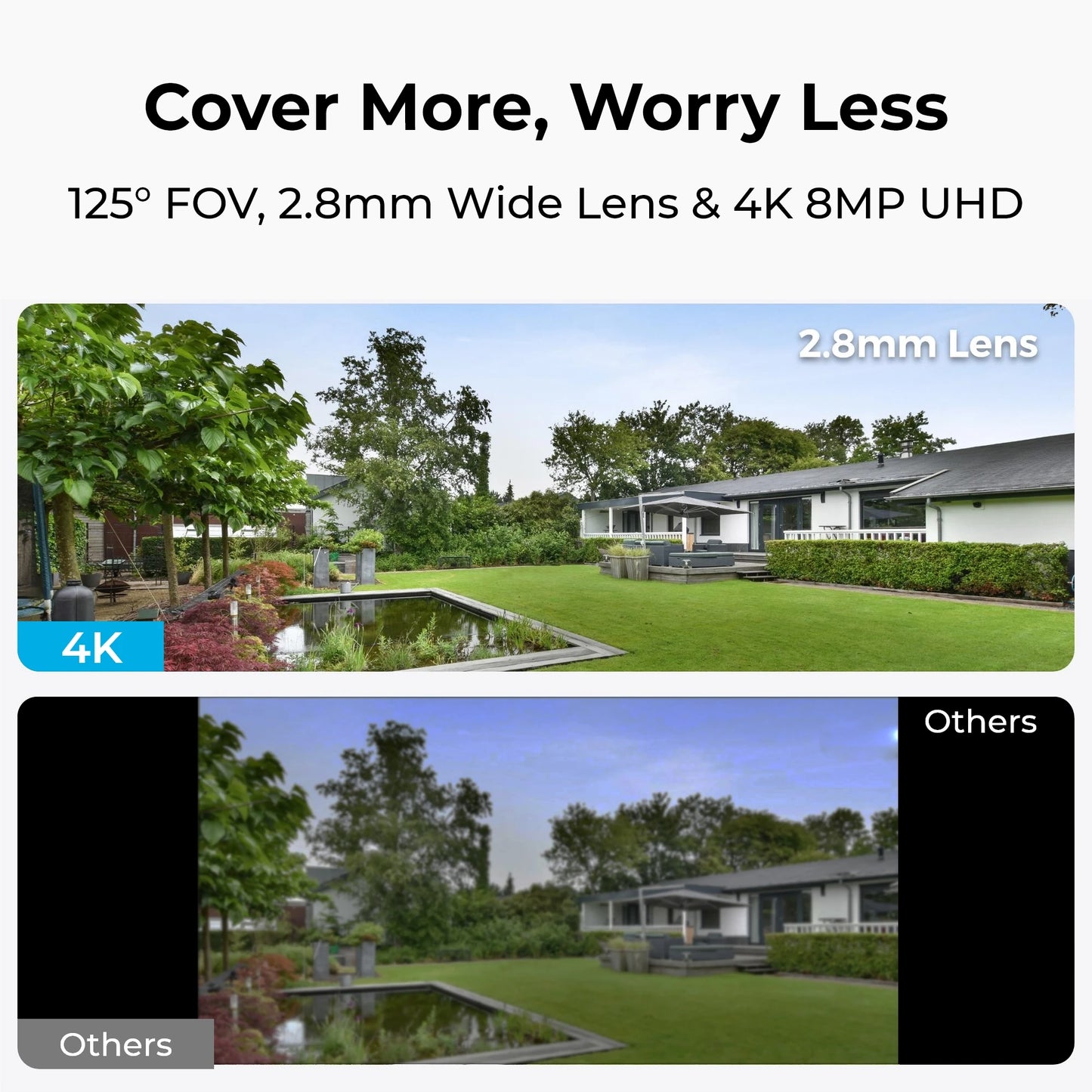 Reolink 8MP UHD IK10 Caméra de sécurité PoE anti-vandalisme Caméra IP extérieure 4K 125 °   Caméras de surveillance étanches grand angle IP67