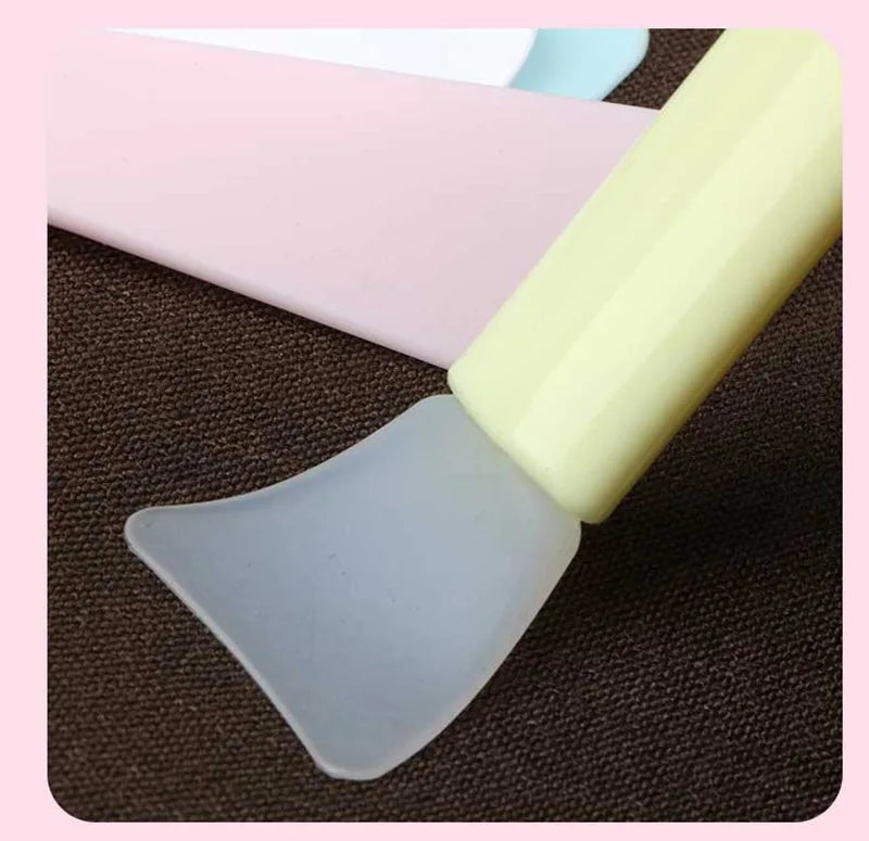 Brosse de maquillage à Double tête souple, brosse pour masque Facial en Silicone, Film de boue, maquillage de beauté, bricolage, brosse pour masque Facial, outils de maquillage