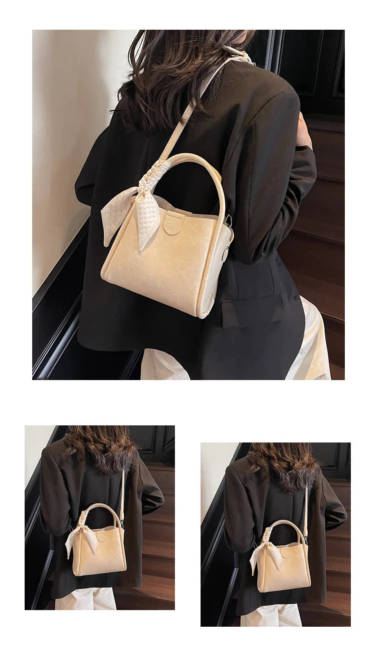 2025 printemps/été Style populaire, luxe léger pour femmes Texture haut de gamme-sac à bandoulière seau riche-mode tendance