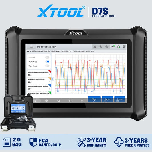 XTOadvocate-Scanner bidirectionnel pour tous les systèmes de voiture, outils de diagnostic, codage ECU, plus de 39 réinitialisations, EAU automobile, CANineau DOIP intégré, D7S