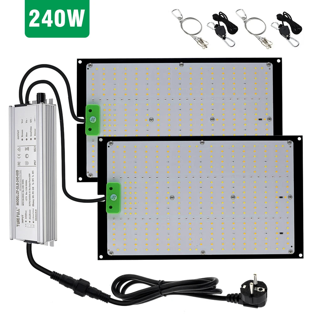 AC100-277V LED élèvent la lumière haute luminosité 120W 240W LM301H LED puce lampe de croissance pour plantes d'intérieur de serre