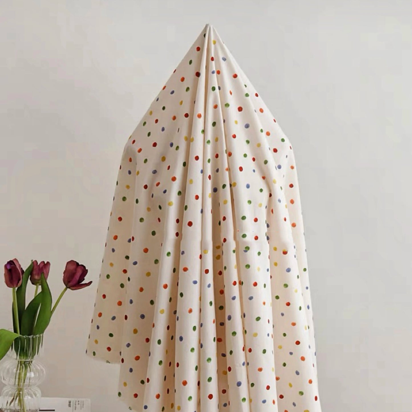 Tissu en Popeline de Coton Imprimé Bordeaux Coloré, Idées 60S, Bricolage, Couture à la Main, Chemise, Robe, Vêtements de Maison au Mètre, 50x145cm