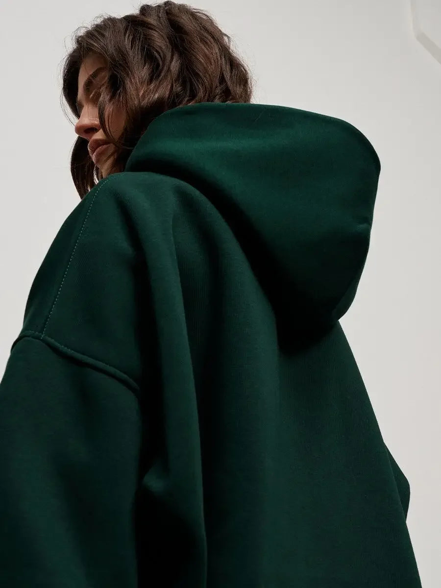 Bornladies-Sweats à capuche respirants et PVD pour femmes, pull optique chaud, streetwear pour filles, sourire PVD, automne et hiver