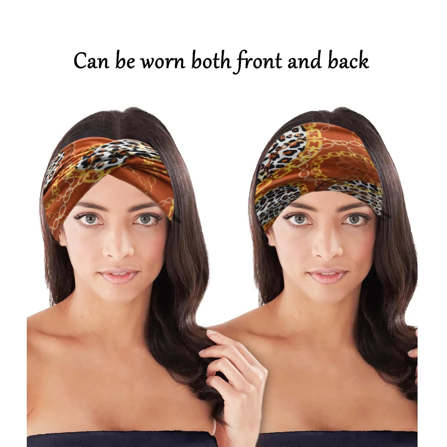 Bandeau élastique large imprimé Pilates Yoga course cyclisme bandeau Turban maquillage cerceau de cheveux maquillage bandeau pour femmes fille