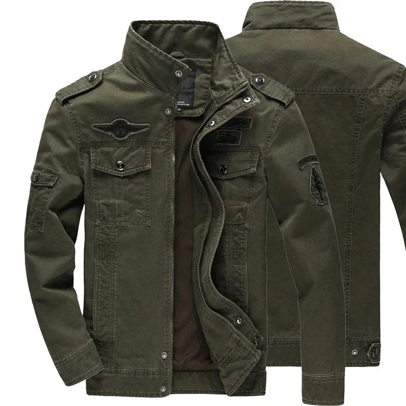 Veste de travail pour hommes, couleur unie, broderie rétro, manteau coupe-vent pour Camping en plein air, coupe cintrée, nouvelle collection printemps et automne 2024