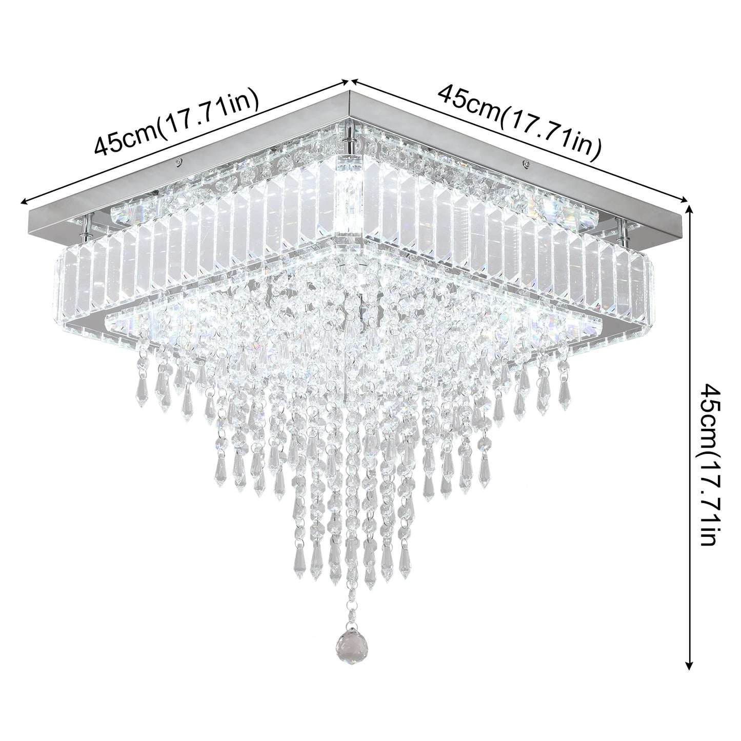 Moderne K9 Led plafonnier en cristal lustre intelligent pendentif anneau de lumière Chrome Plafonier luminaire salle à manger salon décor luxe