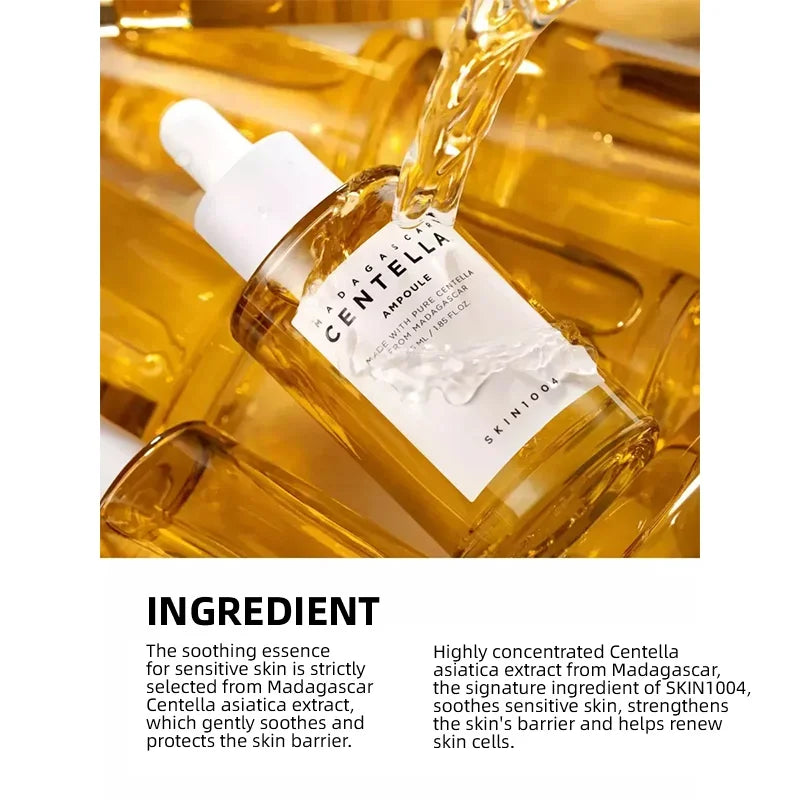 Centella Ampoule Essence Brightening Calming and Repairing Pores Smoothing Facial Moisturize Serum Daily Skin Care Products
